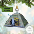 Personalized Camping Tent Shaped Ornament 1