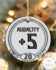 Audacity +5 Circle Ornament