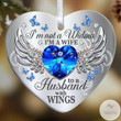 Jewelry Butterfly I'm Not A Widow I'm A Wife To A Husband With Wings Heart Ornament