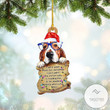 Bloodhound Christmas Shaped Ornament