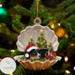 Bernese Mountain Dog Sleeping Pearl In Christmas Ornament