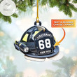 Personalized Firefighter Lieutenant Shaped Ornament
