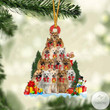 German Spitz Dog Christmas Tree Ornament