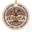Personalized The Love Between A Mother And Daughter Ornament