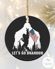 Let's Go Brandon Circle Ornament