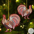 Colorful Chicken Shaped Ornament