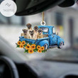 English Mastiff Blue Truck Car Take The Trip Classic Christmas Ornament