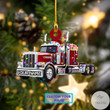 Personalized Christmas Trucker Ornament