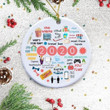 2020 Annual Events Stay Home Binge-watching zoom Christmas Ornament