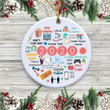 2020 Annual Events Stay Home Binge-watching zoom Christmas Ornament