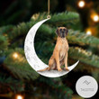 Great Dane  Sit On The Moon Ornament