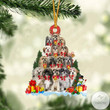 Lhasa Apso Dog Christmas Tree Ornament
