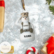 Marine Snowman Christmas Ornament