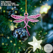 Breast Cancer Awareness Dragonfly Ornament