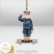 Personalized Navy Man Christmas Ornament