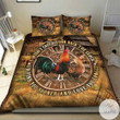 Rooster I Wish I Could Turn Back The Clock Bedding Set