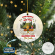 Personalized Camping Buddy I Married Mine Circle Ornament