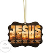 Jesus Born As A Baby Coming Back As A King Custom Ornament
