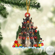 Dutch Shepherd Dog Christmas Tree Ornament
