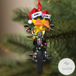 Personalized Duck Biker Couple Christmas Gift
