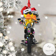 Personalized Duck Biker Couple Christmas Gift