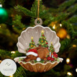 Miniature Pinscher Sleeping Pearl In Christmas Ornament