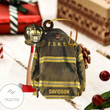 Personalized Firefighter Armor Shaped Ornament