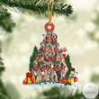Irish Wolfhound Dog Christmas Tree Ornament