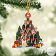 Afghan Hound Dog Christmas Tree Ornament