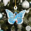 Diabetes Awareness Butterfly Ornament