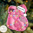 Personalized Pink Boxing Gloves Shaped Ornament