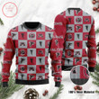 Atlanta Falcons Logo Checkered Flannel Ugly Christmas Sweater