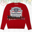 Budweiser Label Clydesdale Hitch Ugly Christmas Sweater