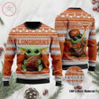 Baby Yoda Texas Longhorns Ugly Christmas Sweater
