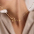Hannah- Gold Name Necklace - Personalized Jewellery - Free Gift Box & Bag - Pendants Italic Christmas