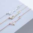Emily - Gold Name Necklace - Personalized Jewellery - Free Gift Box & Bag - Pendants Italic Christmas