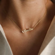 Amelia - Gold Name Necklace - Personalized Jewellery - Free Gift Box & Bag - Pendants Italic Christmas