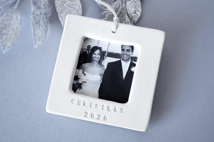 First Christmas Ornament 2021 - Ships Fast - Square Picture Frame