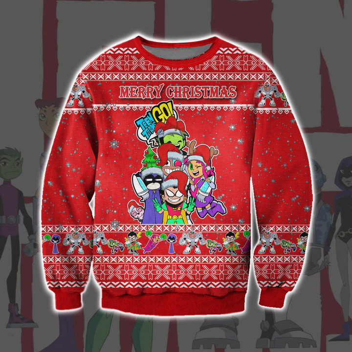 Teen Titans Go ! Ugly Christmas Sweater
