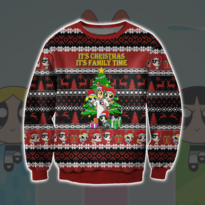 The Powerpuff Girls Ugly Christmas Sweater