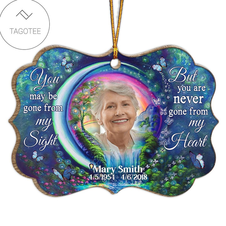 Personalized Never Gone From My Heart Memorial Ornament