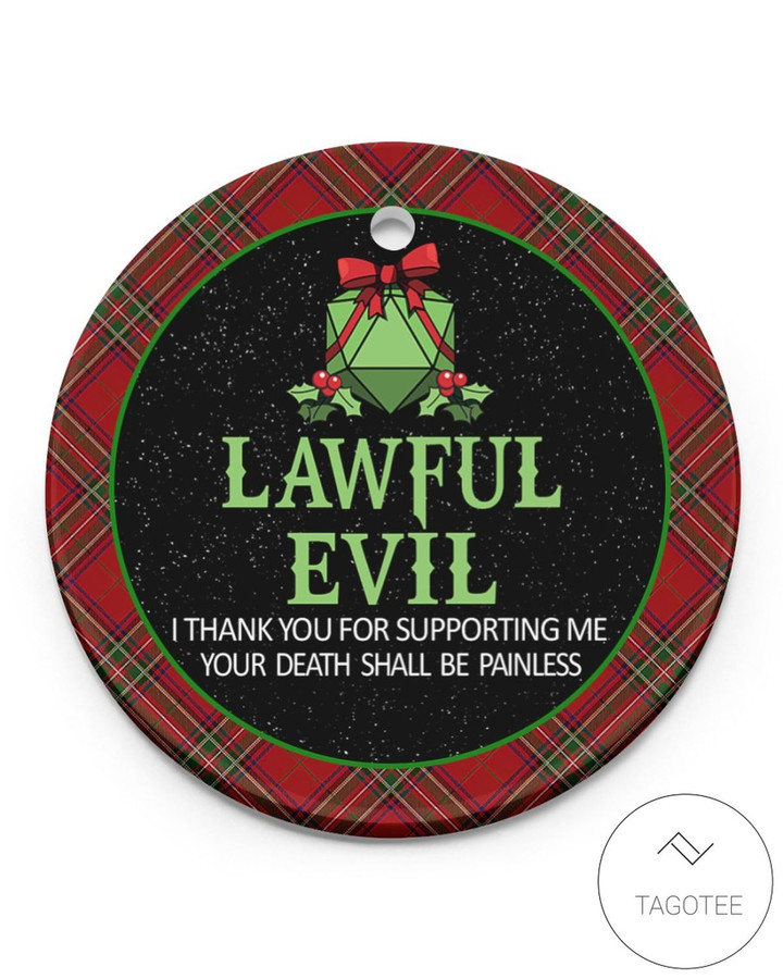 Lawful Evil Christmas Ornament