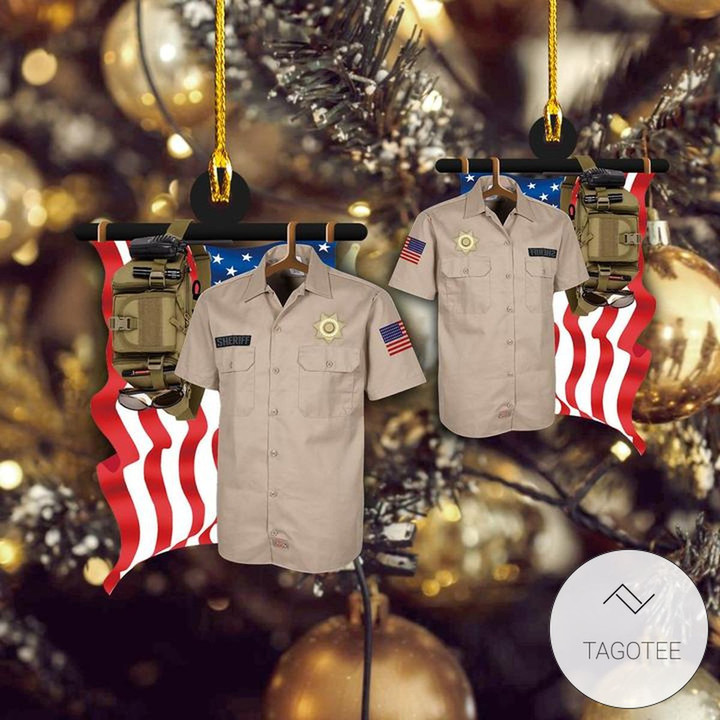 Personalized Sheriff Shaped Ornament