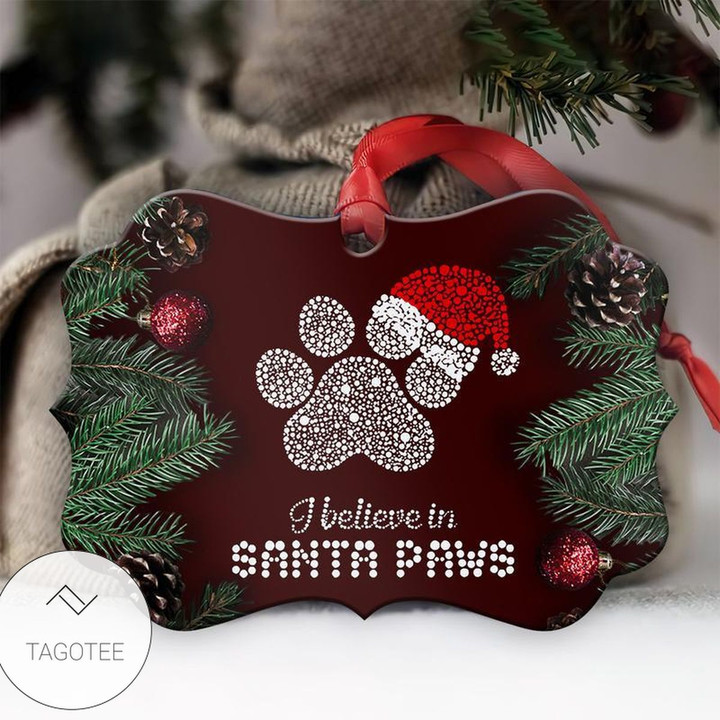 Cat Santa Paws Ornament