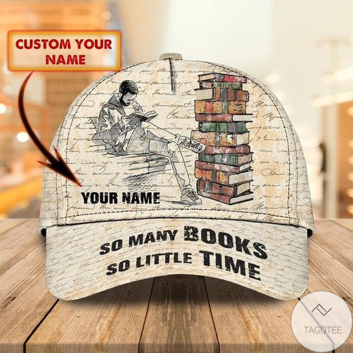 Personalized So Many Books So Little Time Cap
