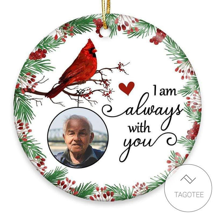 Personalizedalways With You Holly Branch Cardinal Memorial Ornament