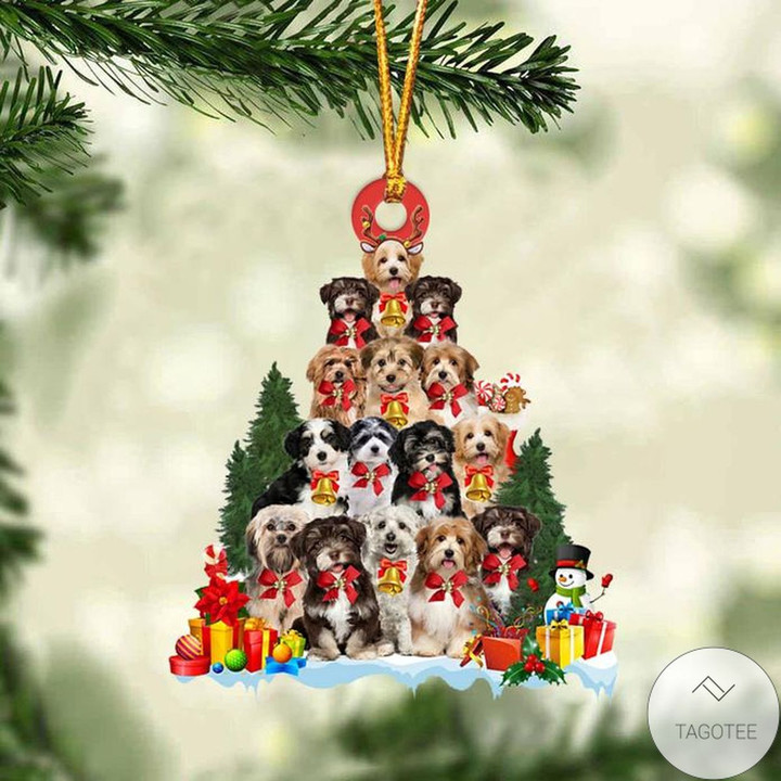 Havanese Dog Christmas Tree Ornament