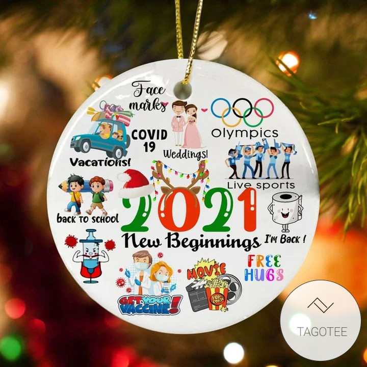 2021 New Beginnings Christmas Ornament