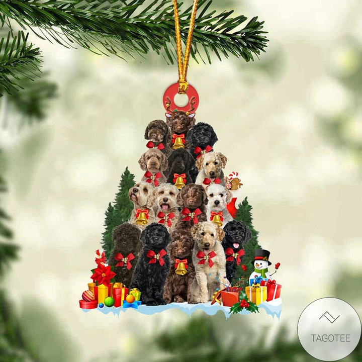 Labradoodle Dog Christmas Tree Ornament