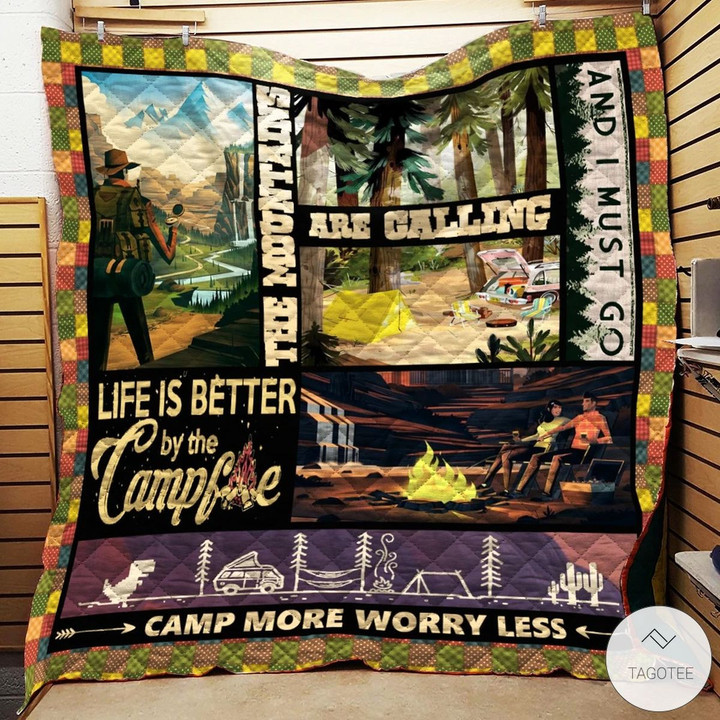 Camp More Worry Less Quilt